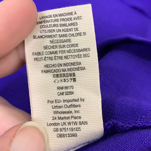 Free People Clear Skies Tunic Mini Dress Violet - Picture 9 of 10